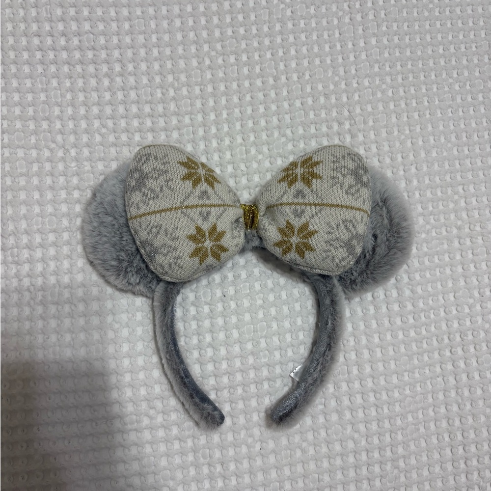 Disney Gray and Gold Winter Ears
